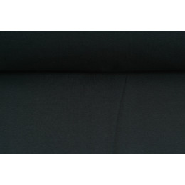 Oboulícní úplet, tričkovina, černá, látky, metráž  - šíře 2 x 38 cm - TUNEL - II.JAKOST